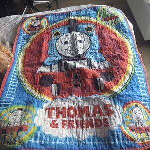 Thomas  & Friends Nursery For Kids Quilted Fabric 41.5” X31”